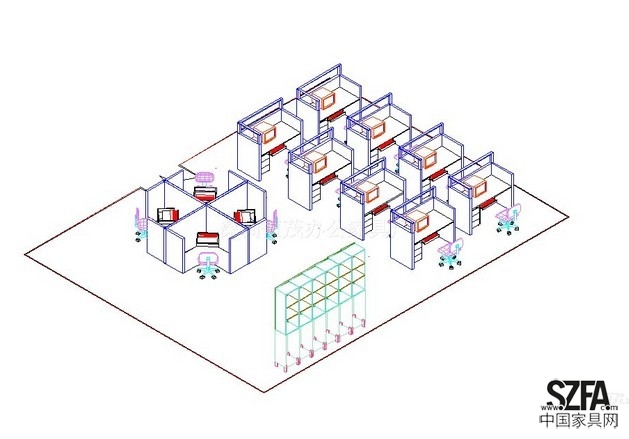辦公家具設(shè)計圖紙