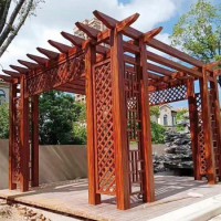 鋁合金涼亭，廊架葡萄架，防腐涼亭，戶(hù)外涼亭，新中式?jīng)鐾? onmouseover=